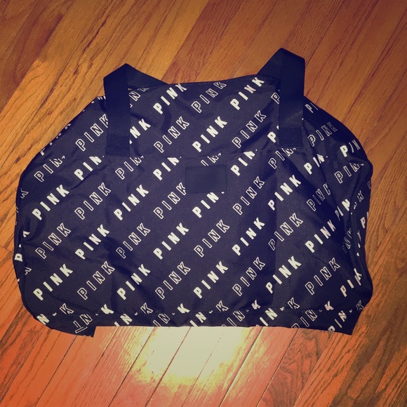 PINK Victoria's Secret Handbags - Large duffle bag black and white VS Pink